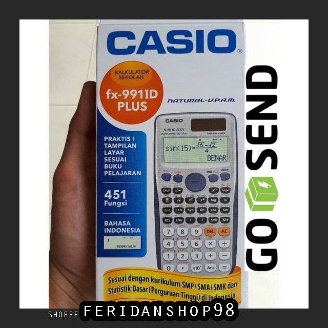 

BT699 KALKULATOR SEKOLAH FX-991ID BEST PLUS BARU CALCULATOR CASIO BY FERIDANSHOP98