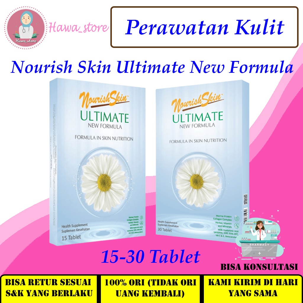 Nourish Skin Ultimate New Formula 15 & 30 / Anti Aging / Melembabkan / Mencerahkan / Kulit / Kusam /