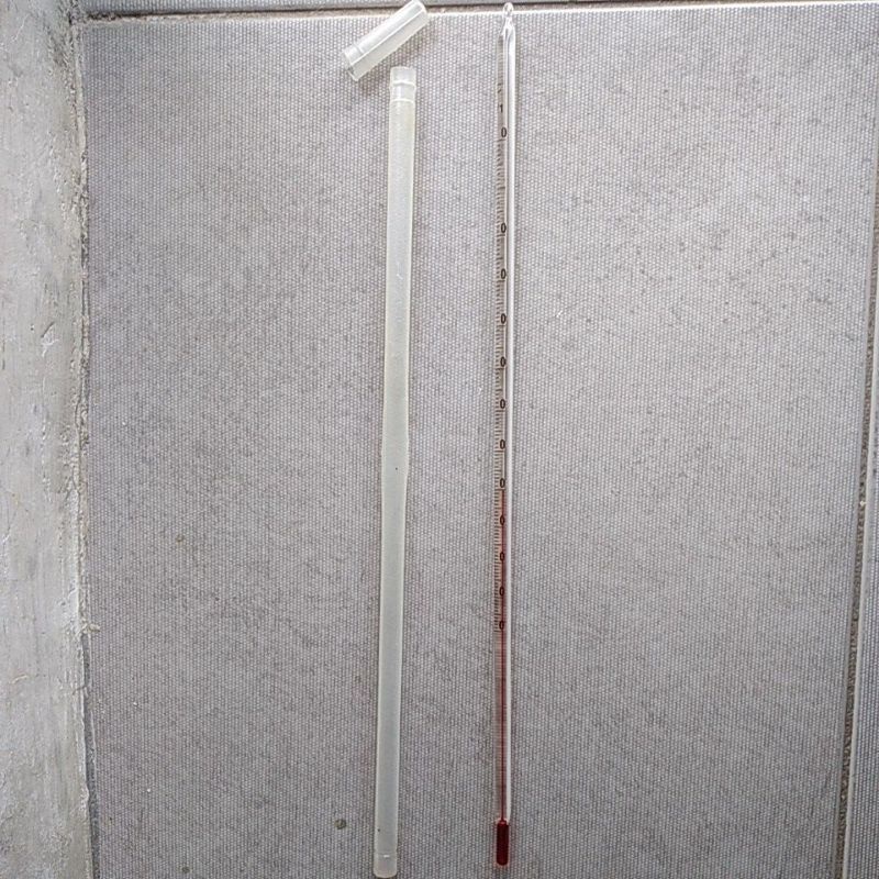 Termometer Kaca/Termometer Laboratorium/Termometer Larutan (Preloved)