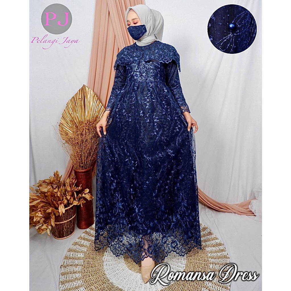 Gamis Tulle Romansa Pelangi Jaya / Gamis / Gamis Pesta / Gamis Modern / Kebaya Brukat / Kebaya Gamis