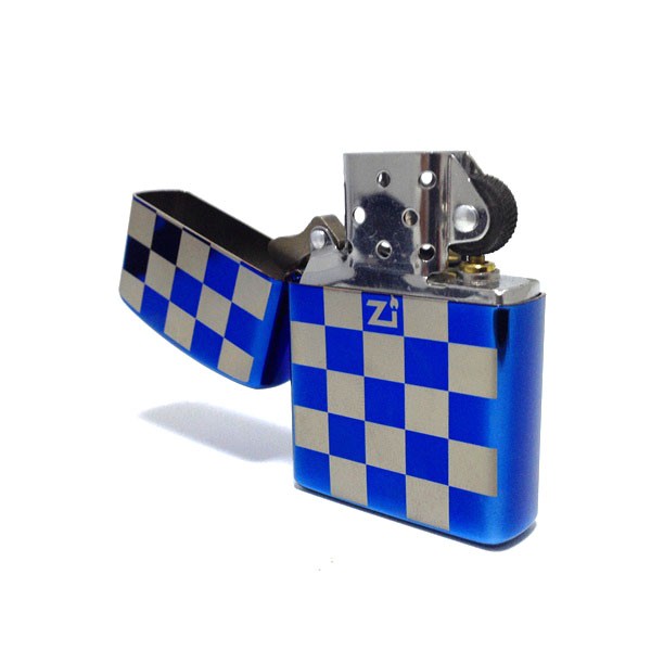 ZIppo Korek Api Matches koleksi Type Metalic - Blue Catur