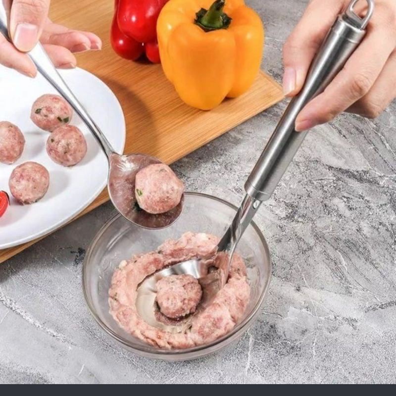 Alat Cetak Bakso Cetakan Bakso Sendok Bakso Meatball Maker Sendok Cetak Bakso