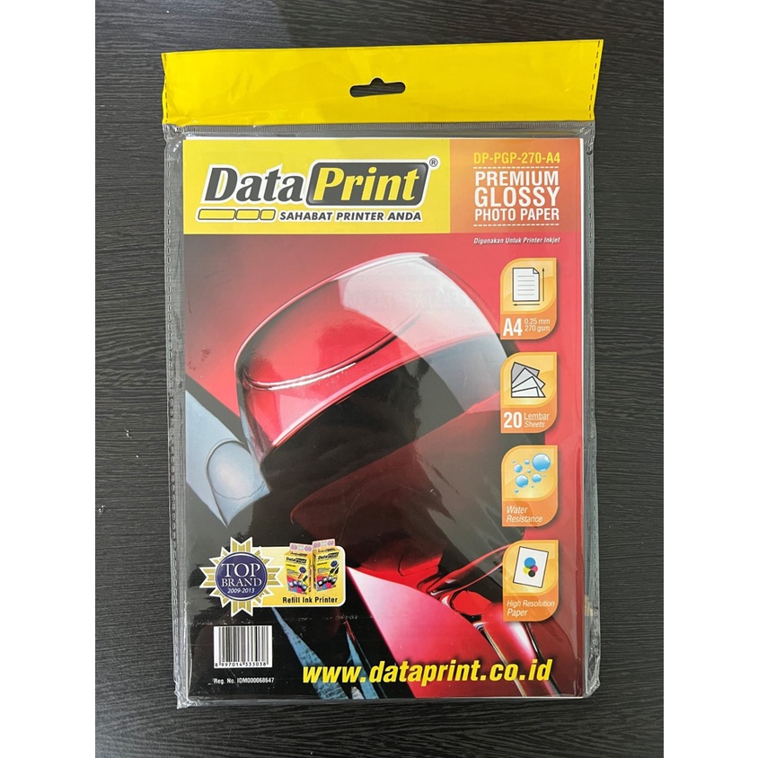 Kertas Foto A4 Data Print Premium Glossy Photo Paper A4 270gsm