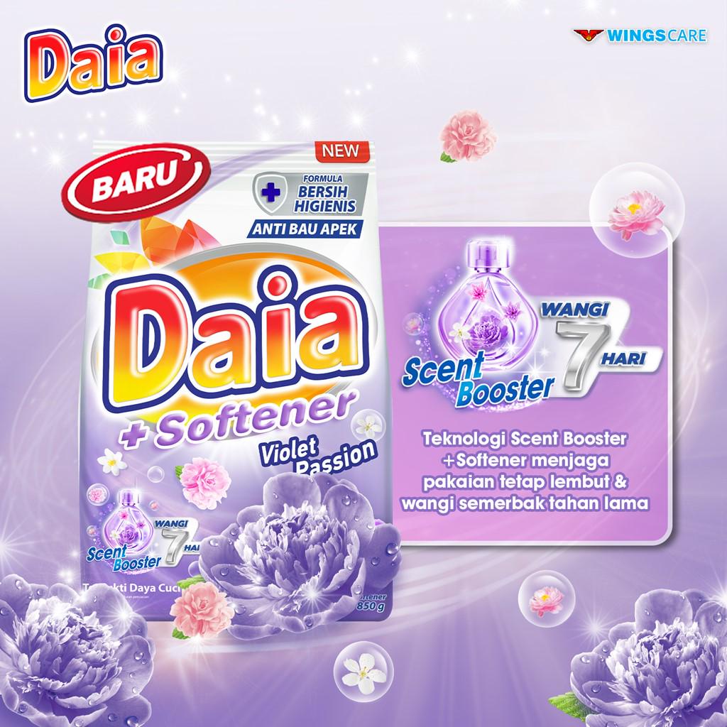 Daia Deterjen Bubuk Softener Violet 850 gr