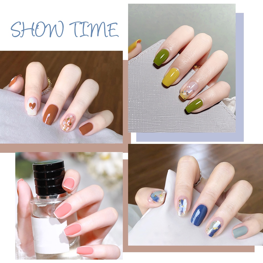 Set Lampu Kuku UV 6W dan 6 warna Kuku Gel, paket nail art set   Atasan dan Tidak Mengilap dengan Lapisan Dasar