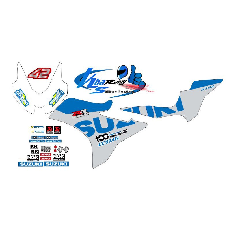 stiker gsx R 150 livery 2020 semi decal