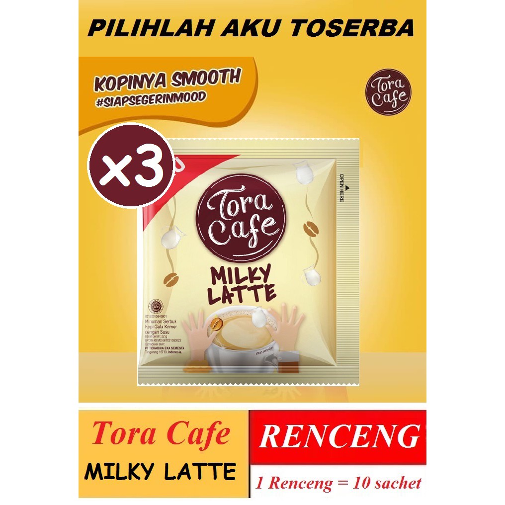 

Torabika TORA CAFE MILKY LATTE 22gr x 10pcs (HARGA 3 RENCENG)