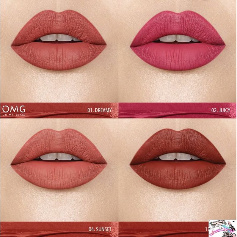 ☃Cutezz_Ching1☃OMG Oh My Glam Matte Kiss Lip Cream||OMG Lip Cream Crycle Of Love Edition 3.5g