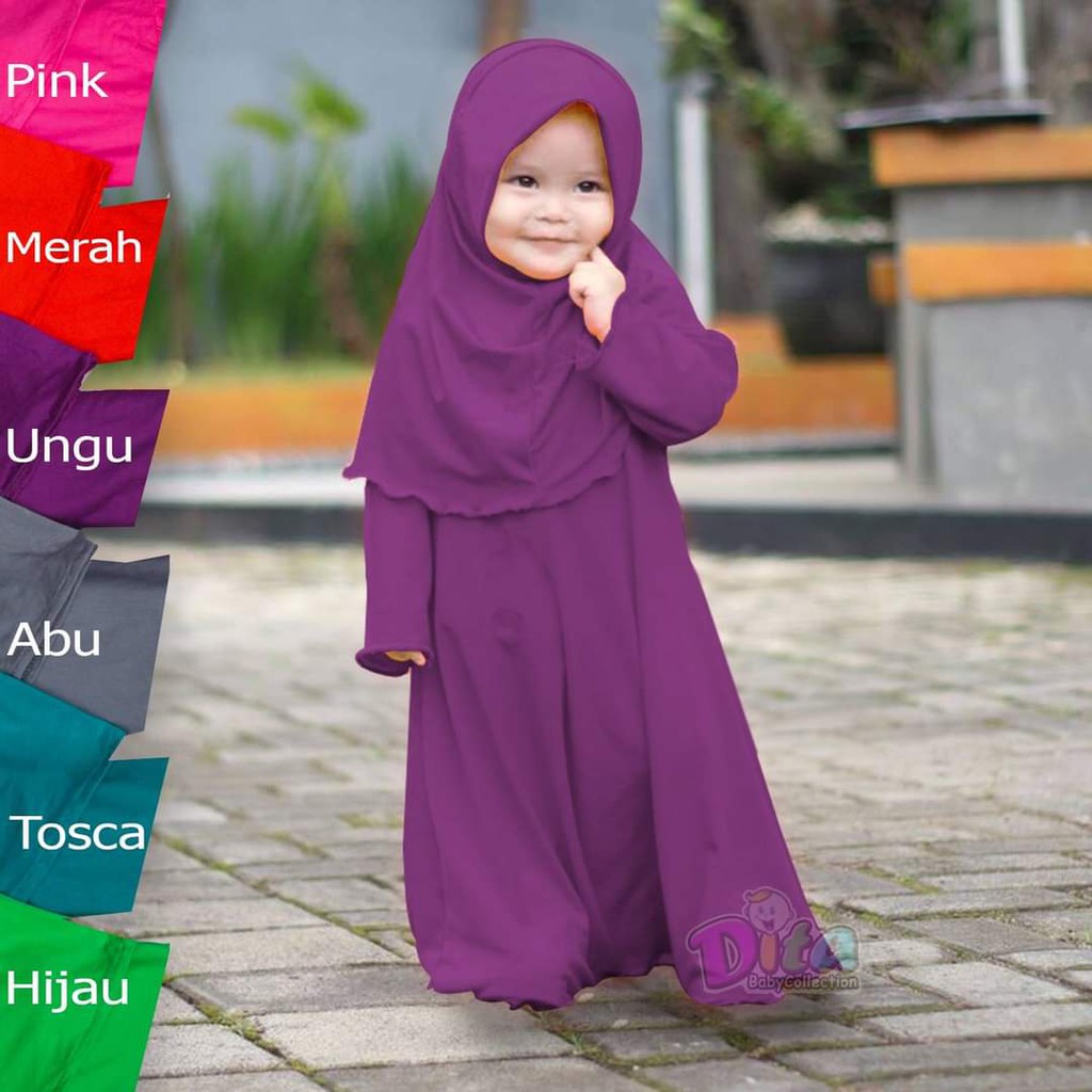 Stelan Gamis Naura Gamis Lucu murah gamis anak