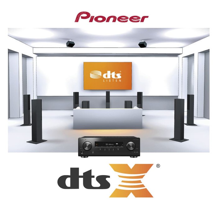 Paket Home Theatre Speaker Polk Audio TL 1600 Amplifier Pioneer VSX 534 Dolby ATMOS TL1600 VSX534