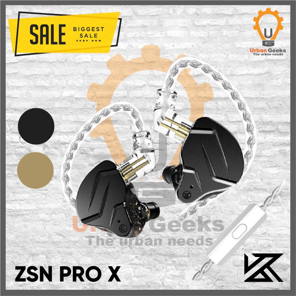 KZ ZSN Pro X Hybrid 1BA+1DD HIFI Bass In Ear Earphone CCA Blon
