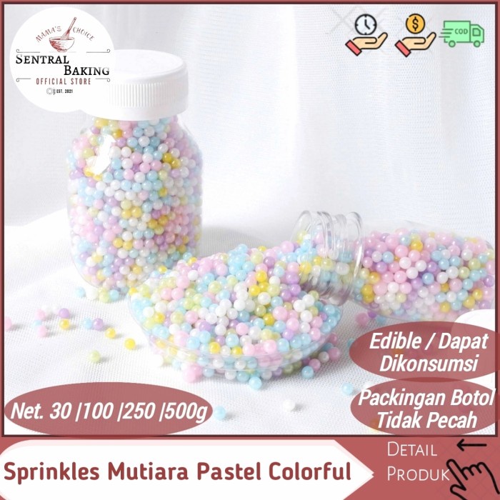 

Sprinkle Kue Mutiara Pastel Mix Colorful 2 / Springkle Kue Springkel