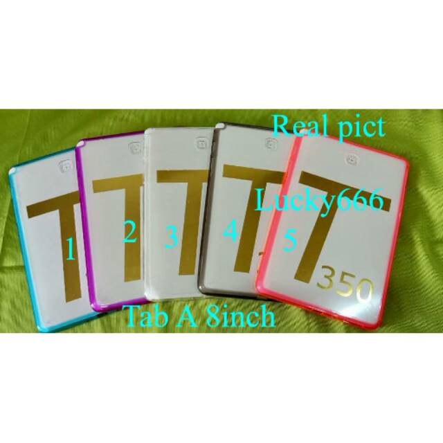 Silikon polos samsung tab a 8inch soft  case bumper samsung tab a 8 inch 2015 sm-t350 t355 p350 p355