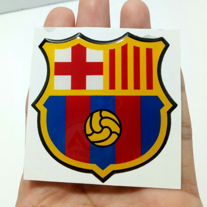 

Stiker timbul resin lentur logo Barcelona