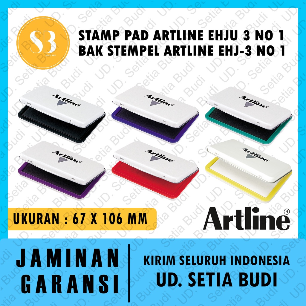 Stamp Pad Artline EHJU 3 No 1 Bak Stempel Artline EHJ-3 No 1