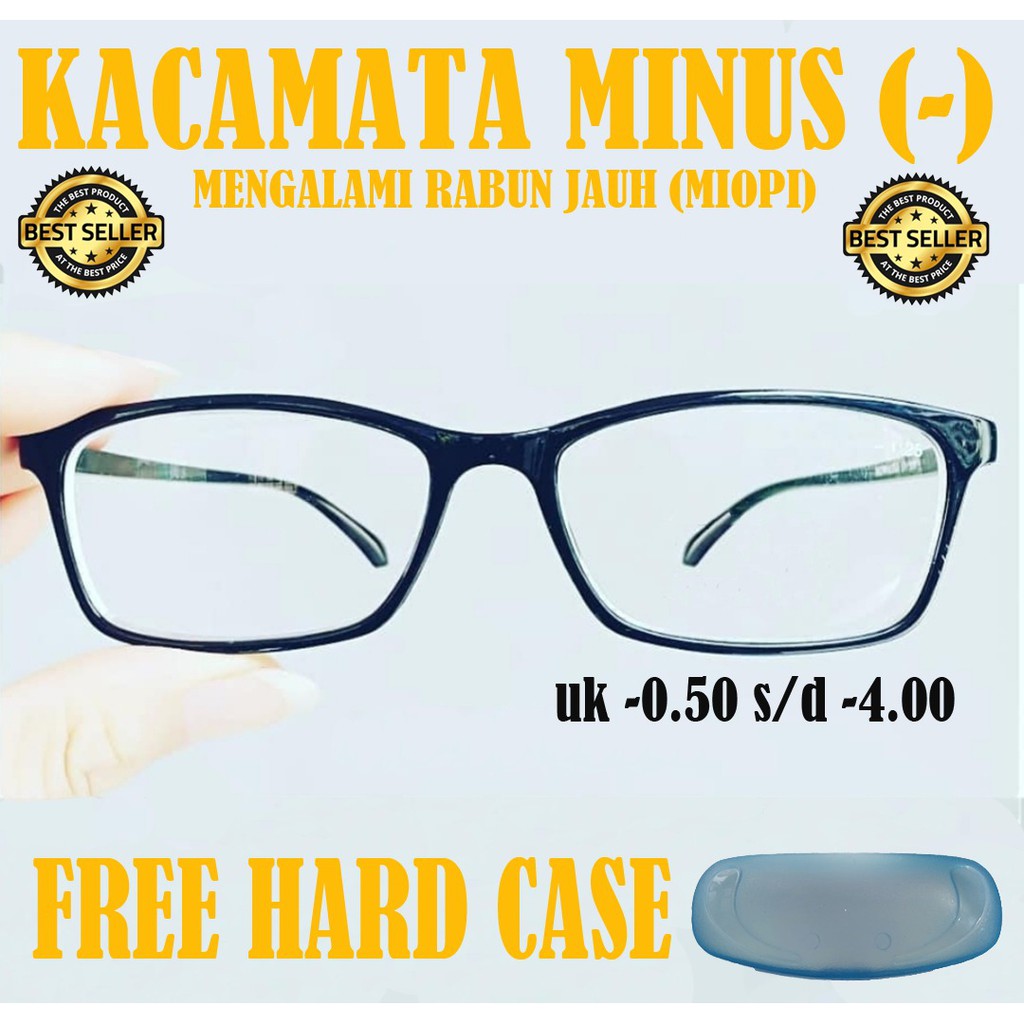 NEW!!! Frame Kacamata Minus (-) kacamata Baca Rabun Jauh Frame Kotak Keren Pria Wanita (unisex)