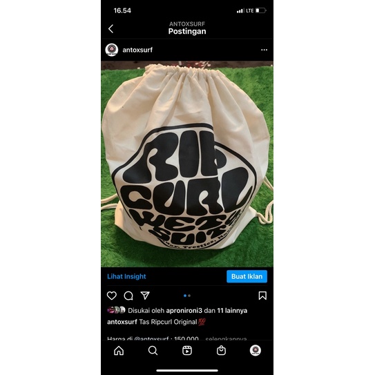 string bag ripcurl original