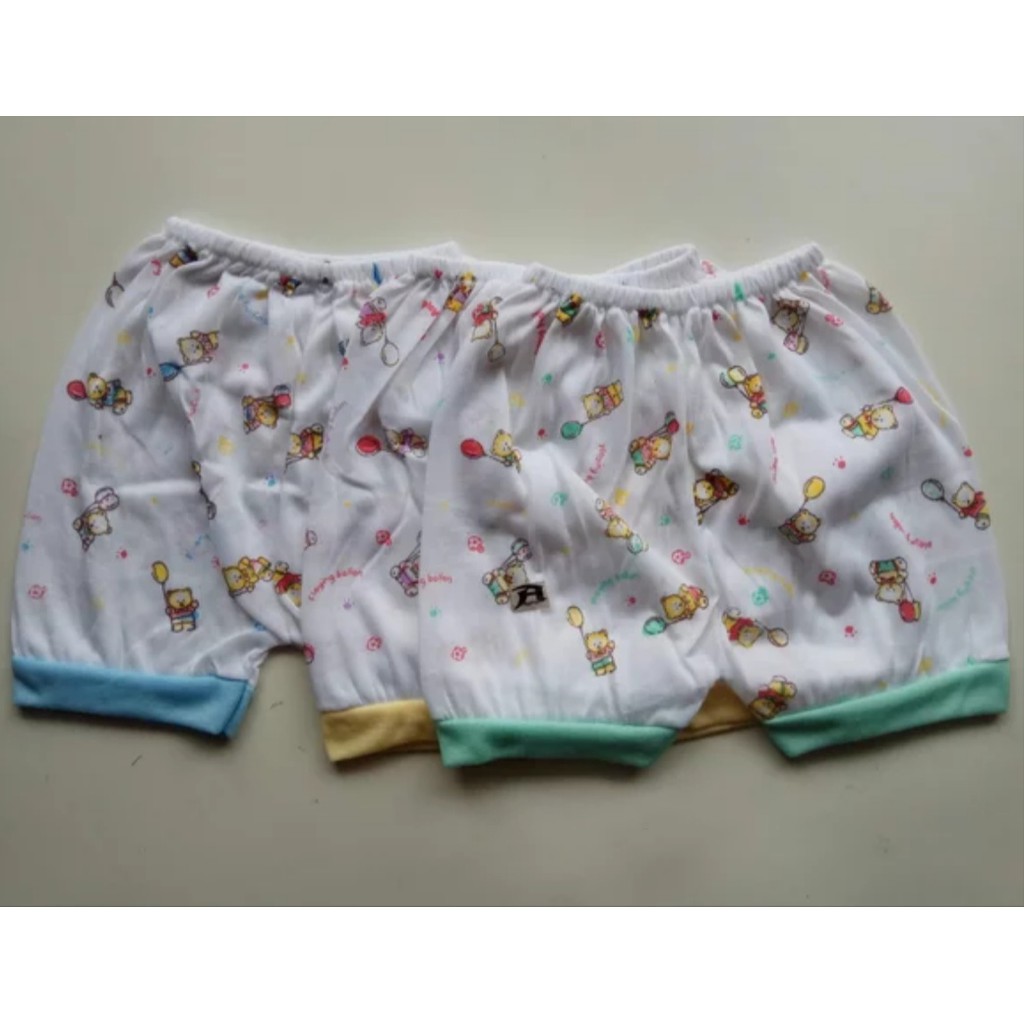 ecer satuan celana pop persegi / celana pendek bayi bahan katun halus lembut