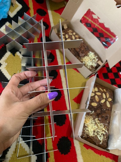 Sekat Loyang Brownies 20x10 / Sekat Loyang Kue 20x10 / Isi 15 Kotak