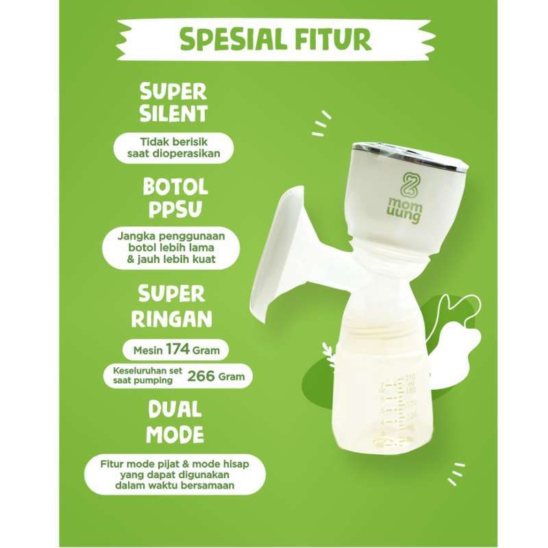 MOM UUNG Electric Breastpump Portable / Pompa ASI Elektrik