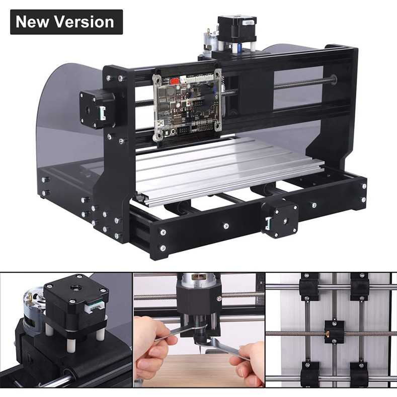 (BISA COD) RVOSTR TwoWin Max Printer 3D Ukir Kayu GRBL Laser 1000mW - CNC 3018 Pro