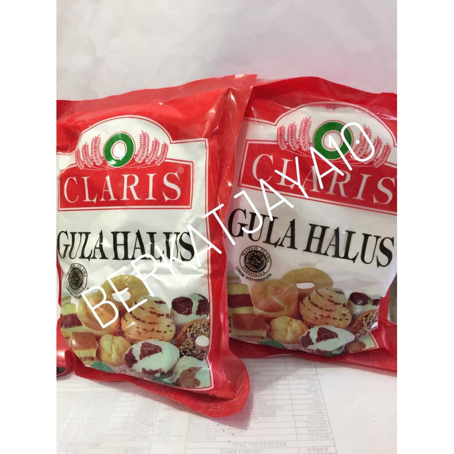 GULA HALUS CLARIS tepung gula 250 gram HALAL