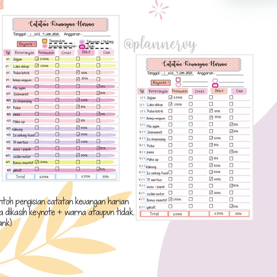 

SALEE!!!!.. FINANCIAL PLANNER + BINDER