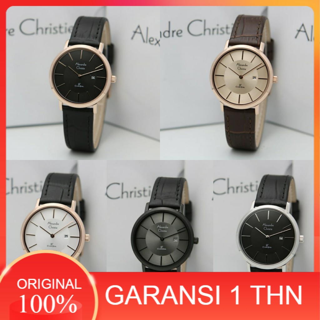 JAM TANGAN WANITA ALEXANDRE CHRISTIE AC 8599 AC8599 ROSEGOLD ORIGINAL