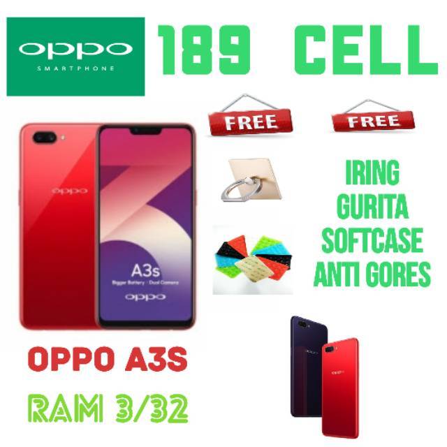 OPPO A3S RAM 3/32 GARANSI RESMI OPPO INDONESIA 1TH