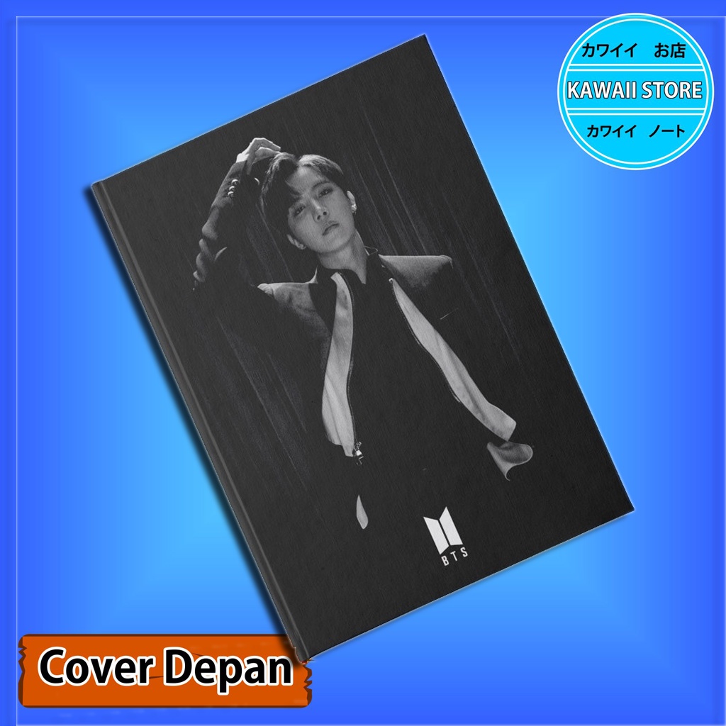

Notebook / Pocket book Hard Cover Kpop Bts BLACK J HOPE uk A5 & A6 / Notes Book