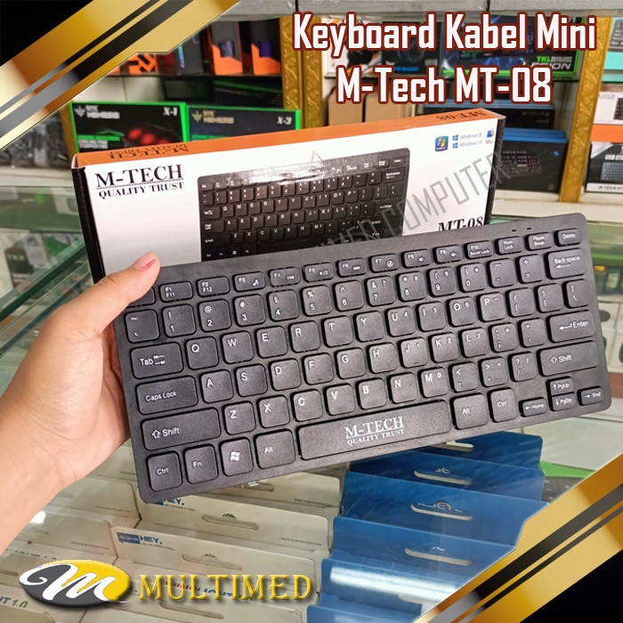 Keyboard Kabel USB Mini Slim M-Tech MT 08 Original