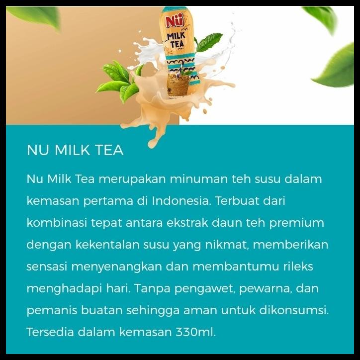 

DISKON TERBATAS !!! NU MILK TEA 330ML TERLARIS