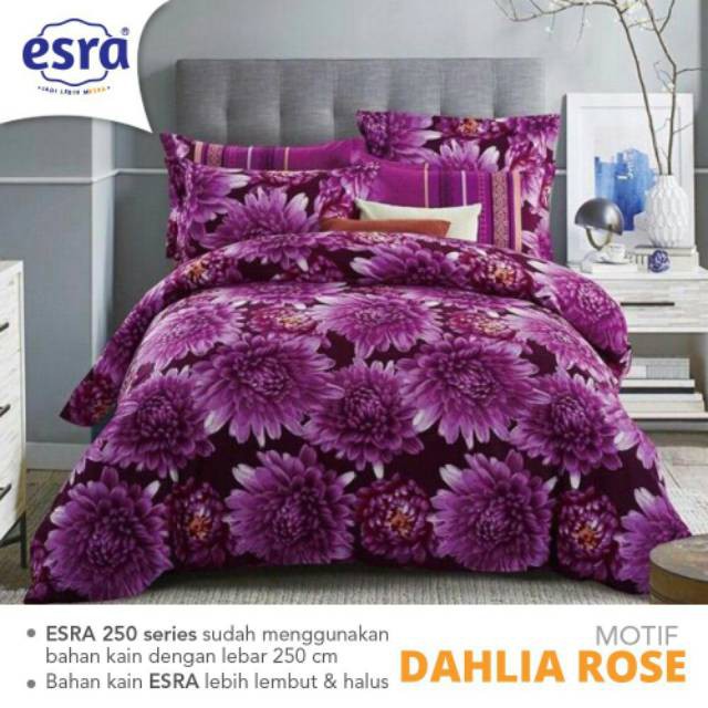 SPREI ESRA KATUN LOKAL MOTIF BUNGA DAHLIA Shopee  Indonesia