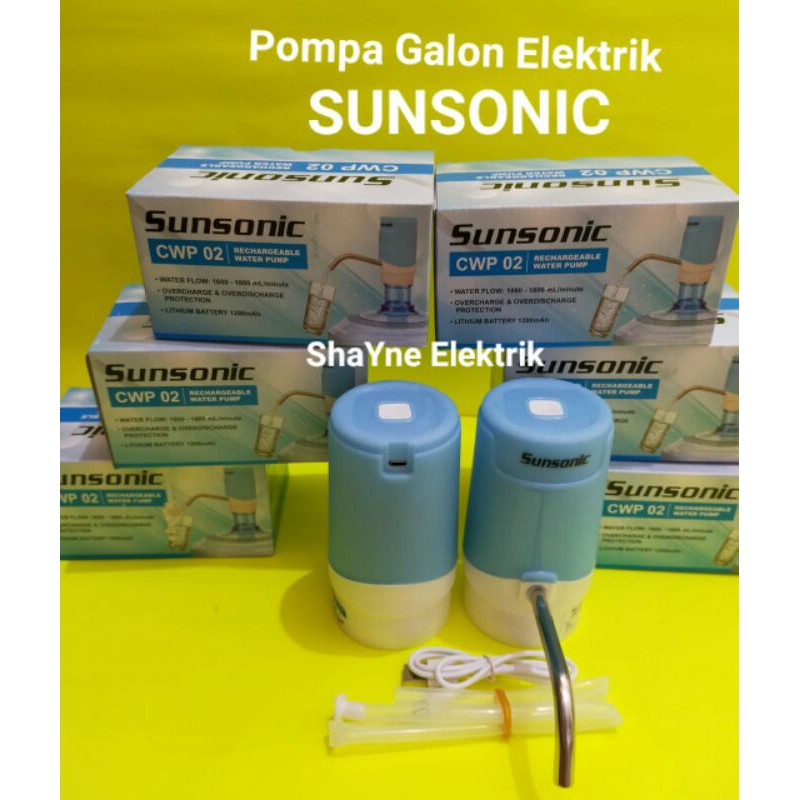 Pompa Galon Cas Listrik / Pencetan Galon SUNSONIC / Se7en