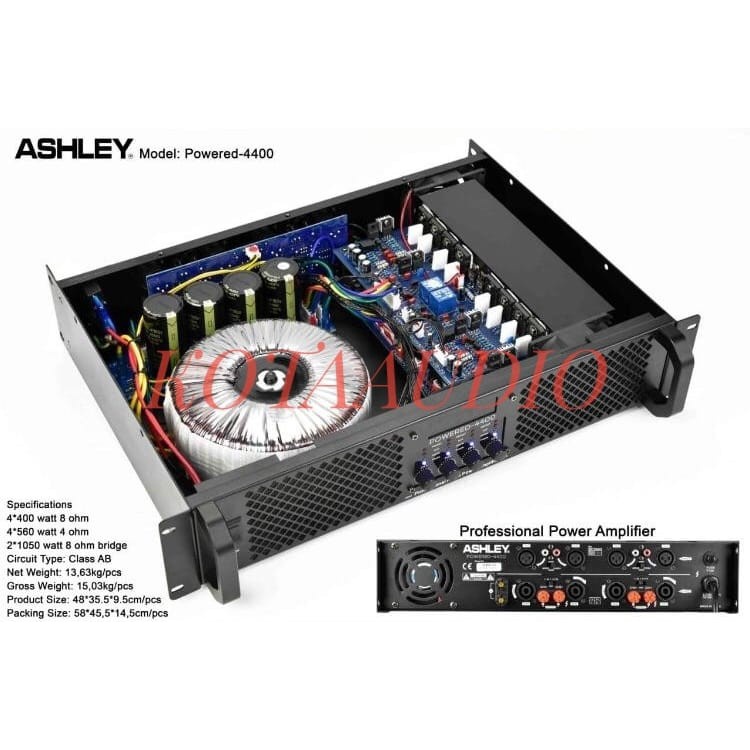 BAGUS Power Amplifier Ashley Powered 4400/ Powered4400 Original