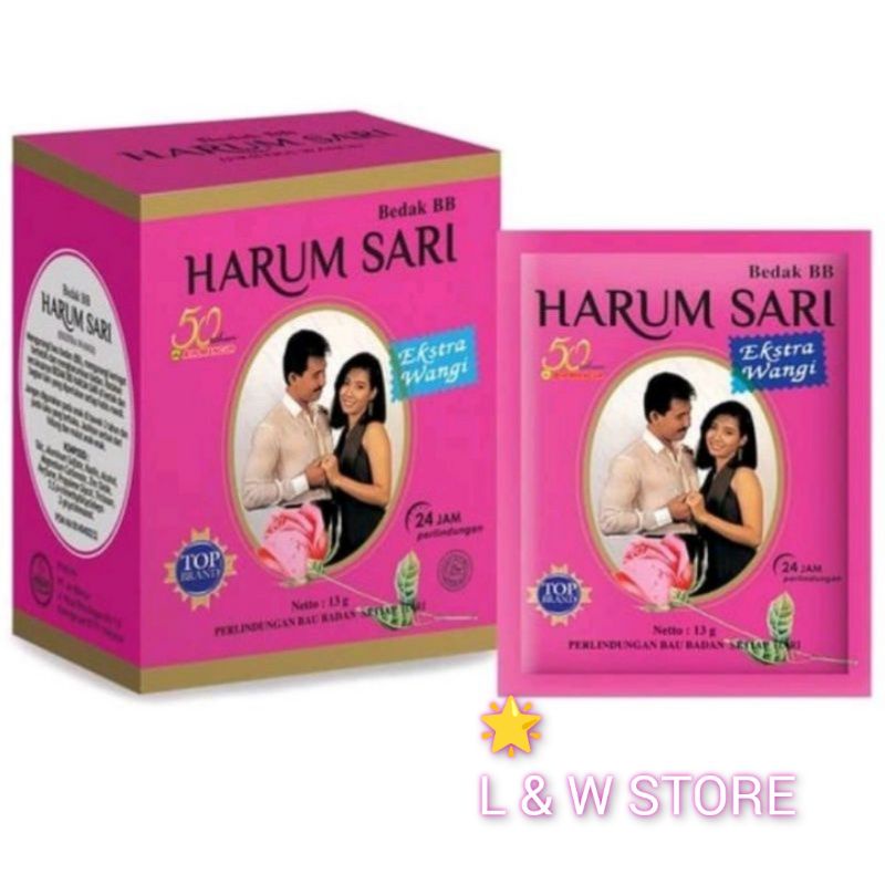 Bedak BB Harum Sari 1Box IsI 10 Sachet/BPOM