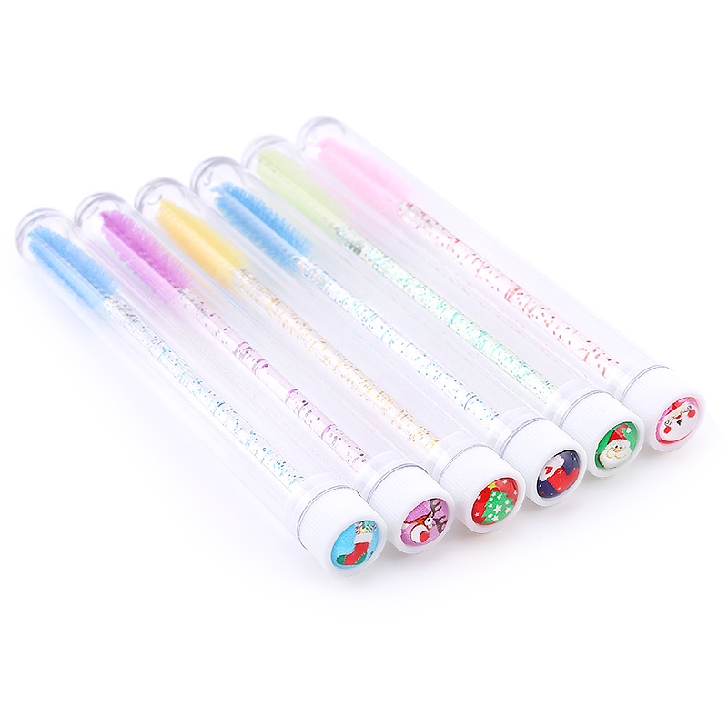 Baru Natal Bor Dapat Digunakan Kembali Sikat Alis Tabung Bulu Mata Sikat Alis Kuas Makeup Lash Accesories Ganti Tahan Debu