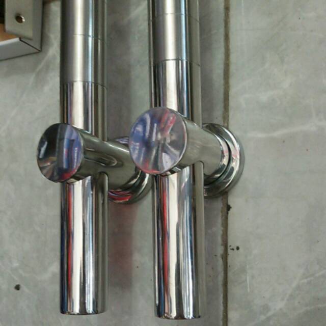 Handle pintu stainless 60cm 1set+kunci