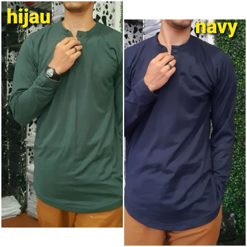 kaos kurta lengan panjang