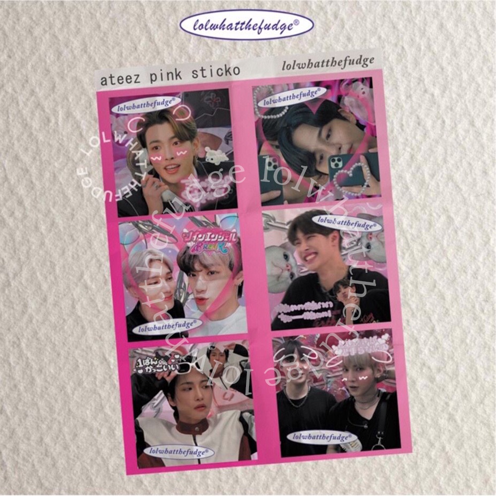 

lolwhatthefudge - ATEEZ PINK CORE STICKO / STICKER JOURNAL AESTHETIC / STICKER DECO / STICKER DECO / STICKER AESTHETIC / STIKER