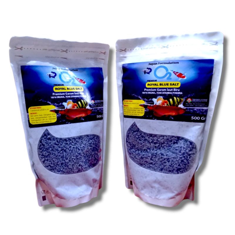 Garam Ikan O2 ROYAL BLUE SALT Premium Garam Laut Biru 500gr