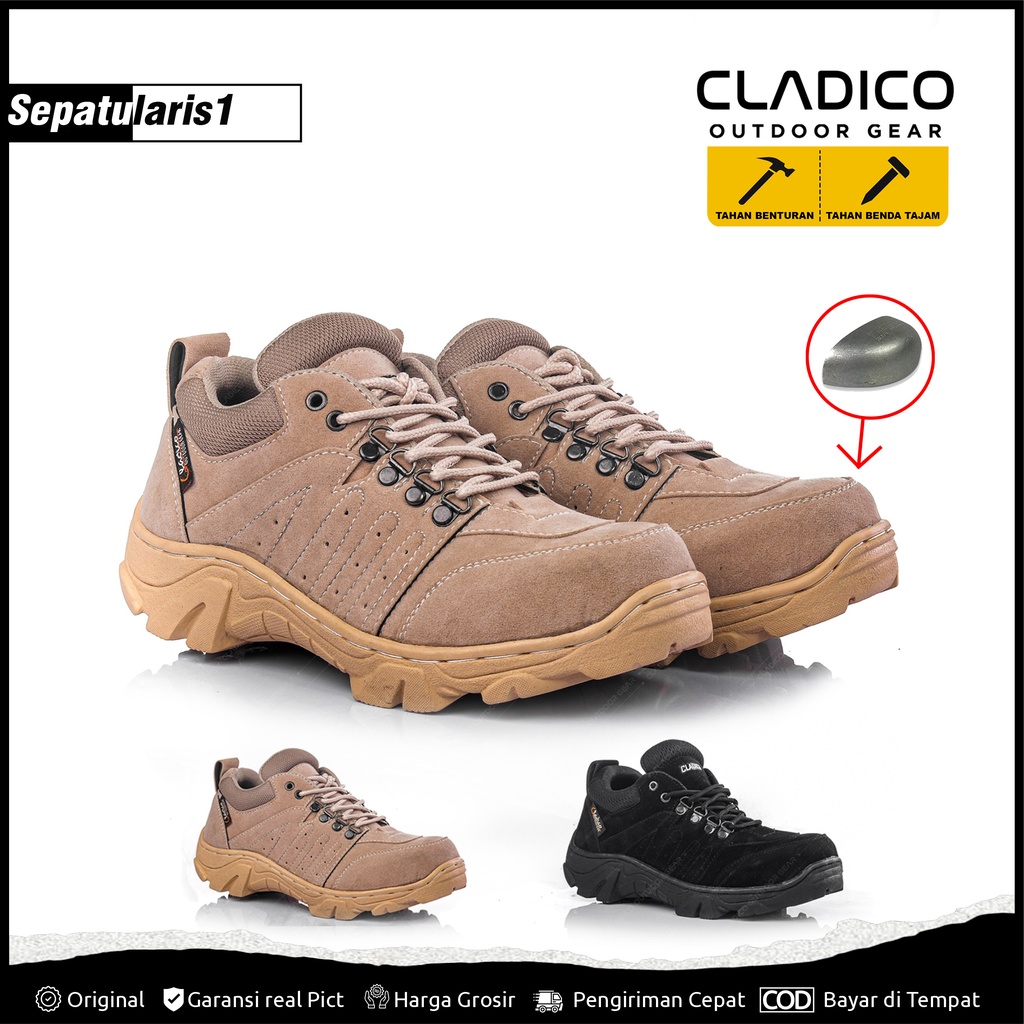 Cladico Skyway Man Sepatu Safety Boots Pendek Pria Ujung Besi Original Grosir