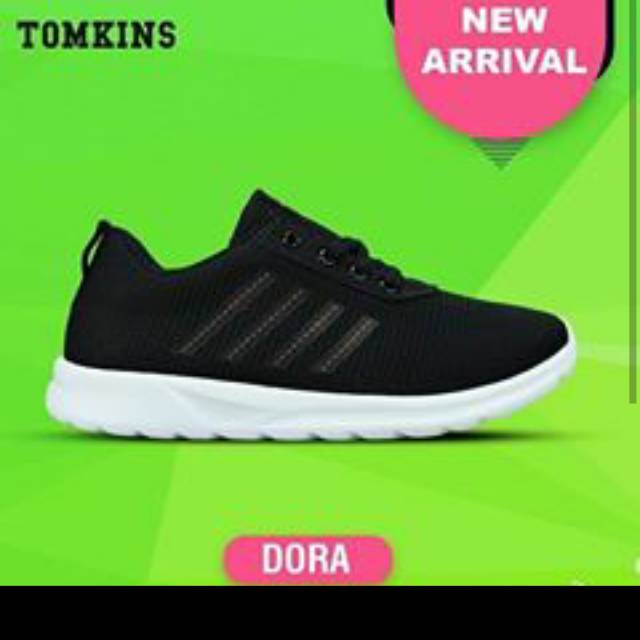 Sepatu tomkins wanita dora black/white