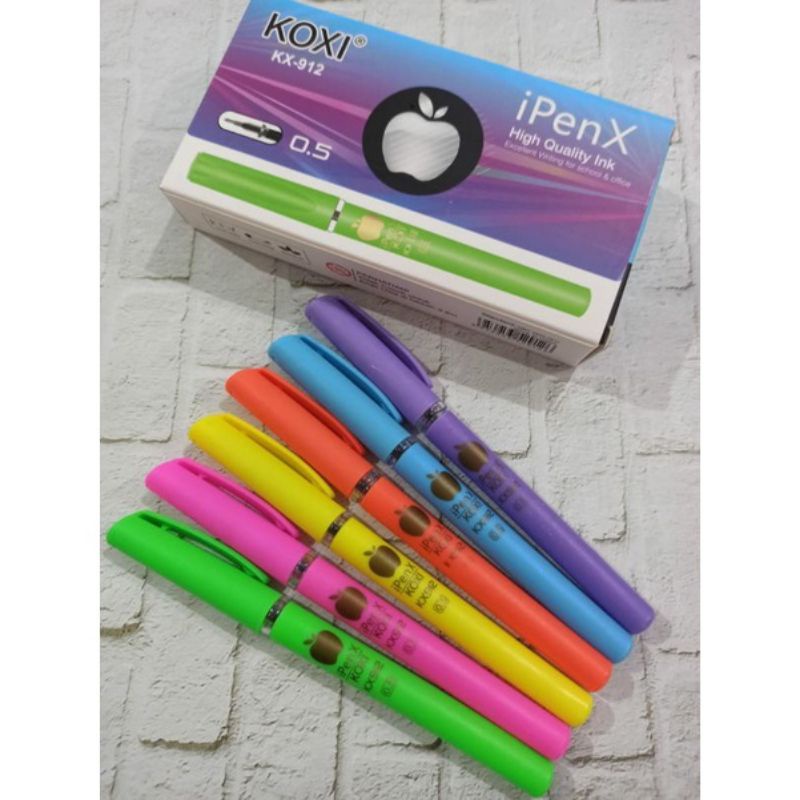 Bulpen Flourencent / Bulpen gel IpenXs (12 Pcs)