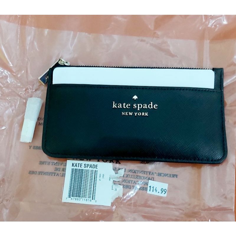 NEW Kate Spade KS Large Slim Card Holder Staci - Black