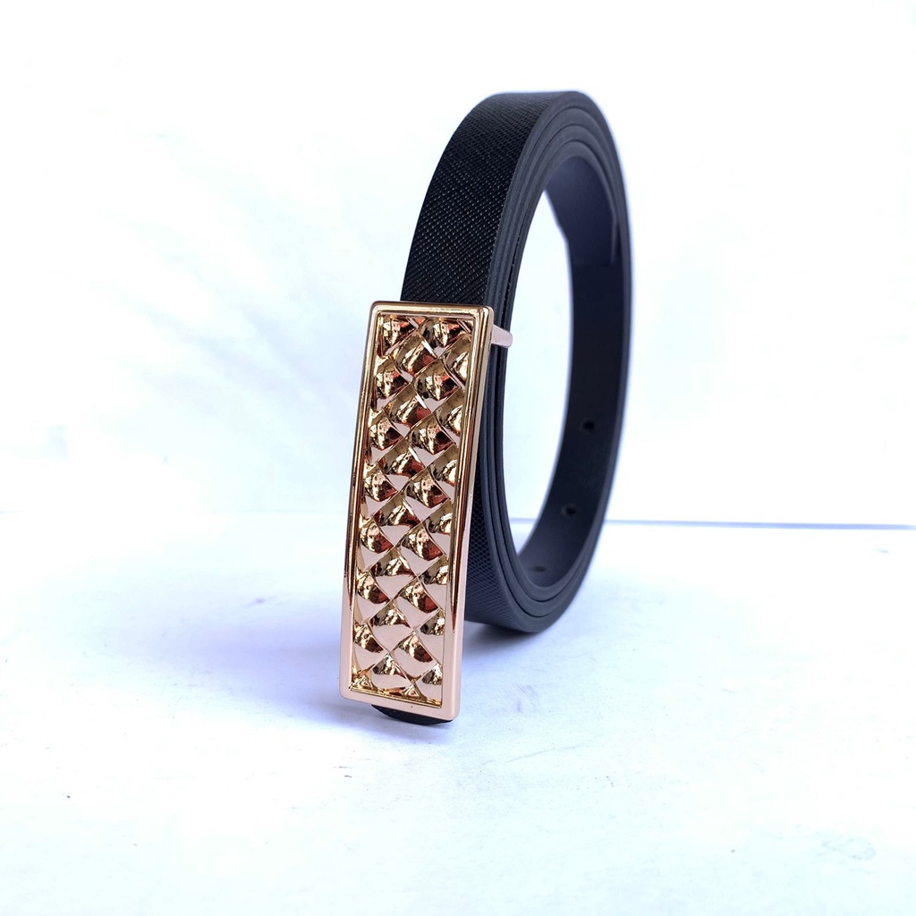 Ikat Pinggang Cewe Belt Kecil 1.5cm Gold