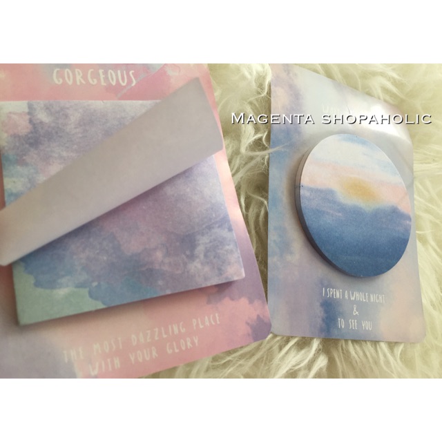 STICKY NOTE OMBRE - KERTAS NOTE BOOK RAINBOW PELANGI WARNA-WARNI ALAT TULIS POST IT