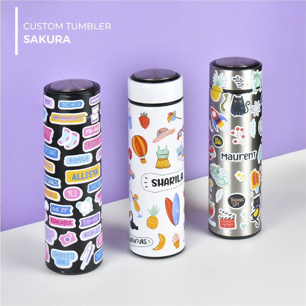 Jual Tumbler Termos 500ml Custom Botol Minum Sakura Shopee Indonesia 2978