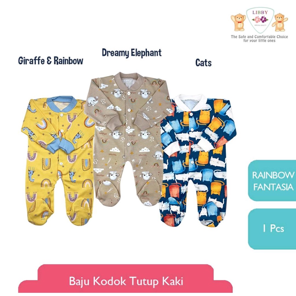 LIBBY SETELAN BAYI MOTIF RAINBOW FANTASIA / STEELAN BAYI / LIBBY