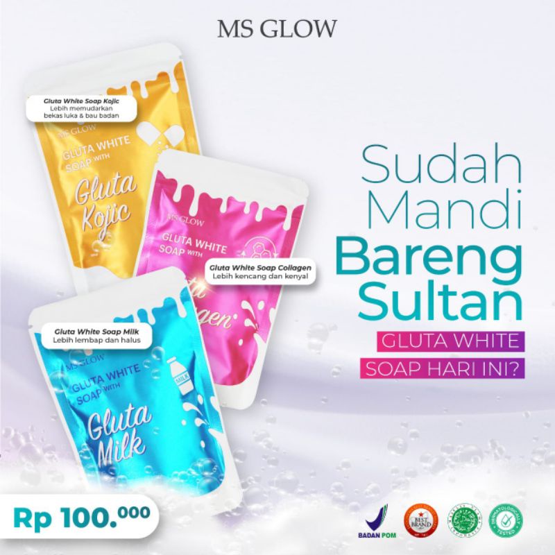 GLUTA WHITE SOAP with gluta milk